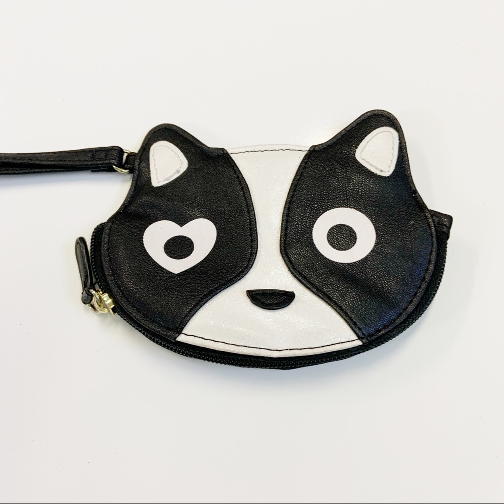 Betsy Johnson Dog Wristlet Wallet Boston Terrier